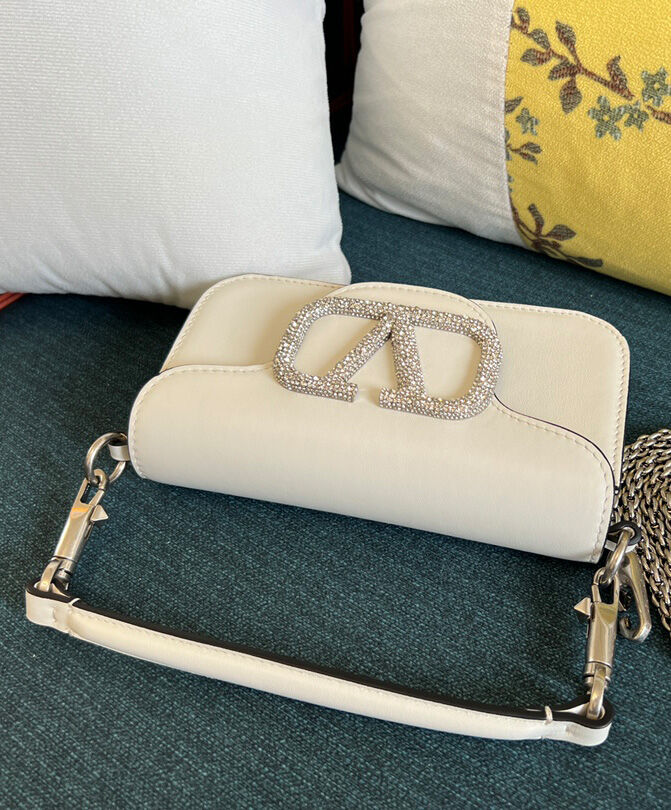 Valentino Loco Small Shoulder Bag With Jewel Logo